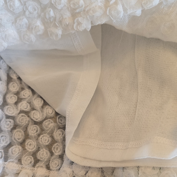 INC International Concepts White Textured Blouse - Picture 6 of 7